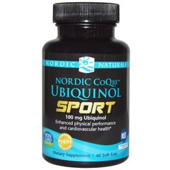 Убихинол Q10 для спортсменов Nordic Naturals ( Ubiquinol Sport) 100 мг 60 капсул купить в Киеве и Украине