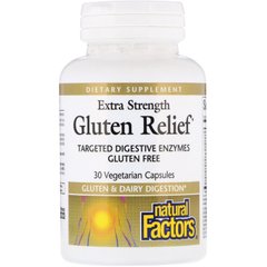 Допомога в засвоєнні глютену підвищеної ефективності Natural Factors (Gluten Relief) 30 капсул