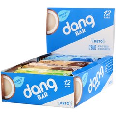 Кето-батончик, набор-ассорти, Dang Foods LLC, 12 батончиков, по 1,4 унции (40 г) каждый купить в Киеве и Украине