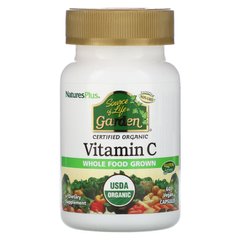 Вітамін С Nature's Plus (Vitamin C Source of Life Garden) 60 вегетаріанських капсул