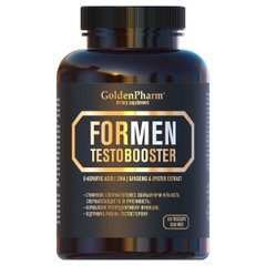 Тестобустер для чоловіків GoldenPharm (FORMEN Testobooster) 120 капсул