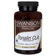 Тоналін цла (суміш сафлорового масла), Tonalin CLA (Safflower Oil Blend), Swanson, 1000 мг, 90 капсул