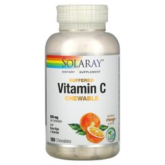 Вітамін С жувальний смак апельсина Solaray (Vitamin C) 500 мг 100 таблеток