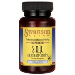SOD антиоксидантний комплекс, SOD Antioxidant Complex, Swanson, 60 капсул