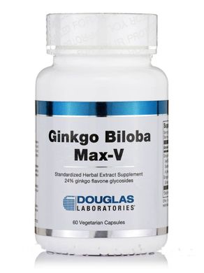 Гінкго Білоба Douglas Laboratories (Ginkgo Biloba Max-V) 60 вегетаріанських капсул