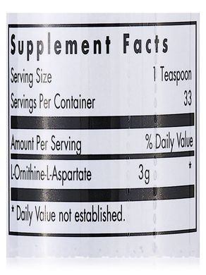 L-орнітин-L-аспартат порошок, L-Ornithine-L-Aspartate Powder, Allergy Research Group, 100 г