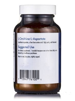 L-орнітин-L-аспартат порошок, L-Ornithine-L-Aspartate Powder, Allergy Research Group, 100 г