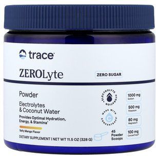 Электролиты Trace Minerals (ZeroLyte&nbsp;Salty Mango) вкус соленого манго 328 г купить в Киеве и Украине