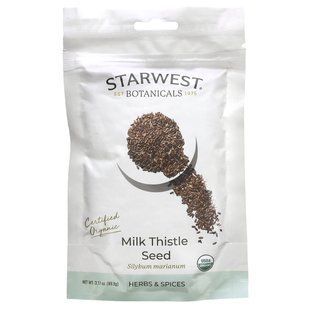 Starwest Botanicals, Organic Milk Thistle Seed, 3.17 oz (89.9 g) купить в Киеве и Украине