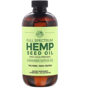 Масло семян конопли полного спектра, Full Spectrum Hemp Seed Oil, Country Farms, 236 мл купить в Киеве и Украине