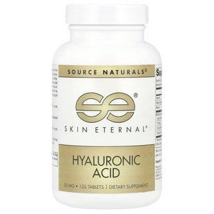 Гиалуроновая кислота Source Naturals (Hyaluronic Acid) 50 мг 120 таблеток купить в Киеве и Украине