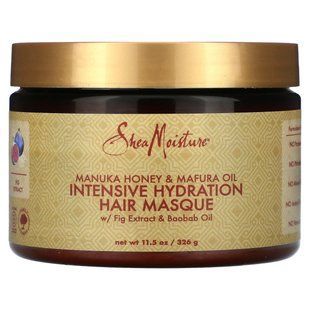 Интенсивная увлажняющая маска для волос, Manuka Honey & Mafura Oil, SheaMoisture, 340 г купить в Киеве и Украине