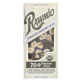 Rawmio, Sprouted Hazelnut & Fig Bark, 70% Peruvian Cacao, 2.12 oz (60 g) купить в Киеве и Украине
