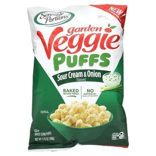 Sensible Portions, Garden Veggie Puffs, Sour Cream & Onion, 3.75 oz (106 g) купить в Киеве и Украине
