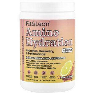 Fit & Lean, Amino Hydration + Energy, Pink Lemonade, 12.8 oz (363 g) купить в Киеве и Украине
