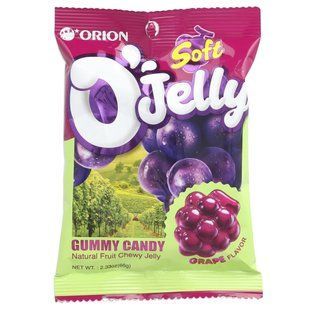 Orion, Soft O'Jelly Gummy Candy, Grape, 2.33 oz (66 g) купить в Киеве и Украине