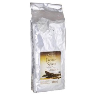 Французский жареный цельный бин органический кофе - темный, French Roast Whole Bean Organic Coffee - Dark, Swanson, 934 грам купить в Киеве и Украине