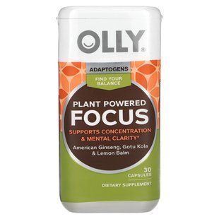 OLLY, Plant Powered Focus, 30 Capsules купить в Киеве и Украине