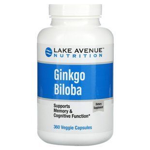 Ginkgo Biloba, Lake Avenue Nutrition, 120 mg, 360 vegetarian capsules