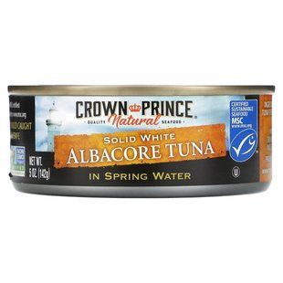 Длинноперый тунец, филе в родниковой воде, Crown Prince Natural, 5 унций (142 г) купить в Киеве и Украине