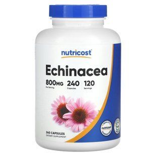 Nutricost, Echinacea, 800 mg, 240 Capsules (400 mg per Capsule) купить в Киеве и Украине