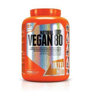 EXTRIFIT, Vegan 80, 2 kg, nazelnut