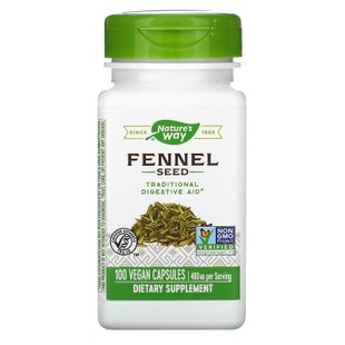 Семена фенхеля Nature's Way (Fennel Seed) 480 мг 100 капсул купить в Киеве и Украине