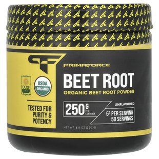 Primaforce, Organic Beet Root, Unflavored, 8.9 oz (250 g) купить в Киеве и Украине