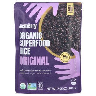 Jasberry, Organic Superfood Rice, Original, 7.05 oz (200 g) купить в Киеве и Украине