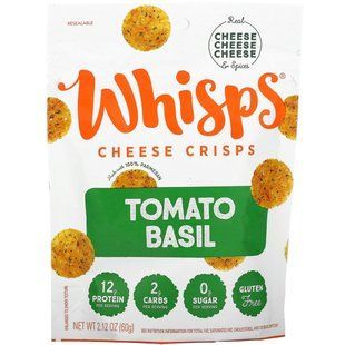 Whisps, Чипсы с помидорами и базиликом, 2,12 унции (60 г) купить в Киеве и Украине