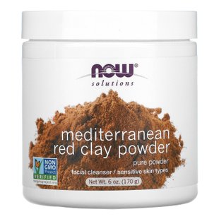 Глина для лица красная Now Foods (Moroccan Red Clay Solutions) 170 г купить в Киеве и Украине