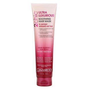 Luxurious mask for tired hair with cherry flowers and rose petals Giovanni (2Chic Cherry blossom and Rose petals Ultra-Luxurious Soothing Hair Mask) 150 ml