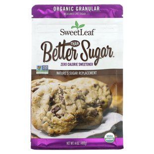 Wisdom Natural, SweetLeaf, Better Than Sugar Organic Granular, 14 oz (400 g) купить в Киеве и Украине