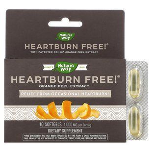Засіб від печії Enzymatic Therapy (Heartburn Free) 1000 мг 10 гелевих капсул