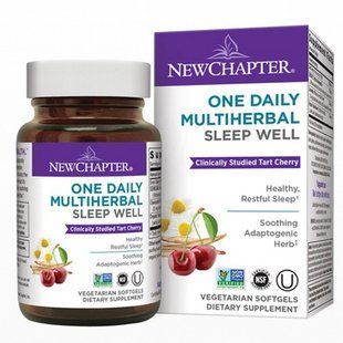 Herbs for Healthy Sleep, Multiherbal Sleep, New Chapter, 30 Capsules.
