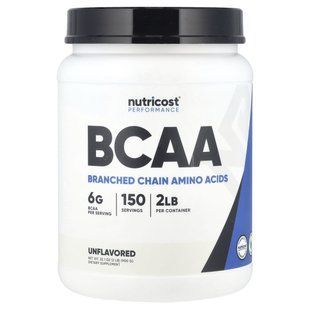 Nutricost, BCAA, Unflavored, 2 lb (900 g) купить в Киеве и Украине