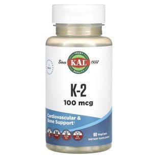 KAL, K-2, 100 mcg, 60 VegCaps купить в Киеве и Украине