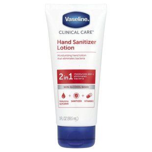 Vaseline, Clinical Care, дезинфікуючий лосьйон для рук, 88,5 мл (3 рідк. унції)