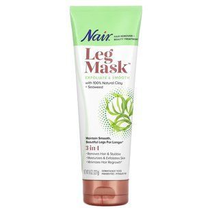 Nair, Leg Mask, Exfoliate & Smooth with 100% Natural Clay + Seaweed, 8 oz (227 g) купить в Киеве и Украине