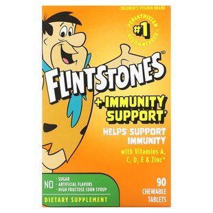 Flintstones, Children&acute;s Multivitamin, Plus Immunity Support, 90 Chewable Tablets