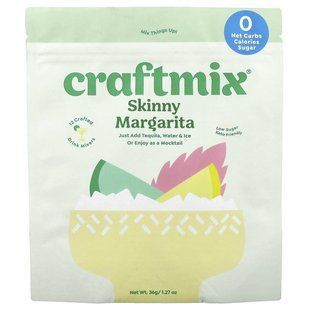 Craftmix, Skinny Margarita, 12 Packets, 0.11 oz (3 g) Each купить в Киеве и Украине