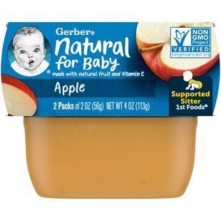 1st Foods, Яблуко, Gerber, 2 упаковки, 2 унц (56 г) кожна