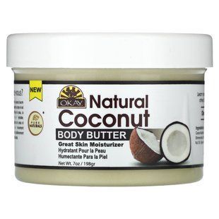 Okay Pure Naturals, Natural Coconut, Body Butter, 7 oz (198 g) купить в Киеве и Украине
