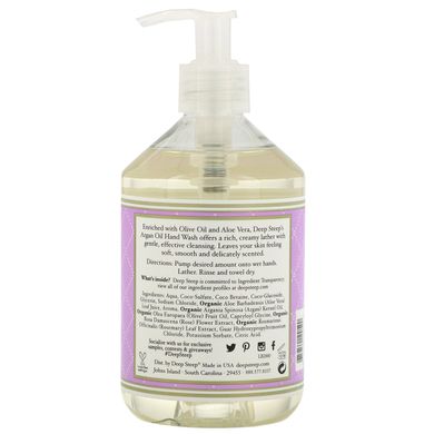 Мило для рук з аргановою олією Deep Steep (Argan Oil Hand Wash Lilac Blossom) 520 мл квіти бузку
