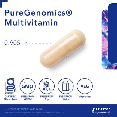 Мультивитамины Pure Encapsulations (PureGenomics Multivitamin) 60 капсул купить в Киеве и Украине