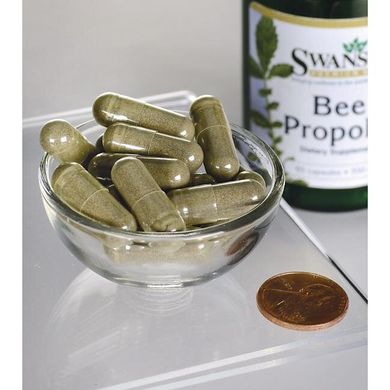 Бджолиний прополіс, Bee Propolis, Swanson, 550 мг, 60 капсул