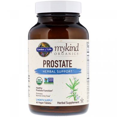 Витамины для простаты Garden of Life (MyKind Organics Prostate Herbal Support) 60 таблеток купить в Киеве и Украине