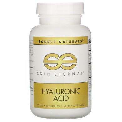 Гіалуронова кислота Source Naturals (Hyaluronic Acid) 50 мг 120 таблеток