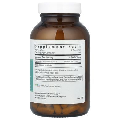 Probiotic yeast Saccharomyces Boulardii Nutricology (Saccharomyces Boulardii) 120 capsules.
