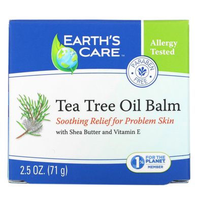 Бальзам з олією чайного дерева Balm, Earth's Care, 2,5 унц (71 г)